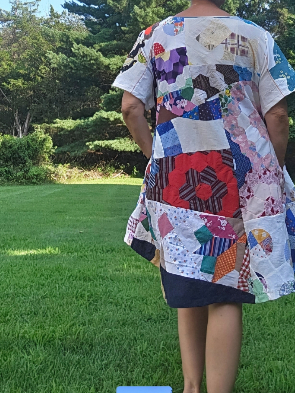 One of a kind dress made from the leftover pieces. - Picture 2 of 2